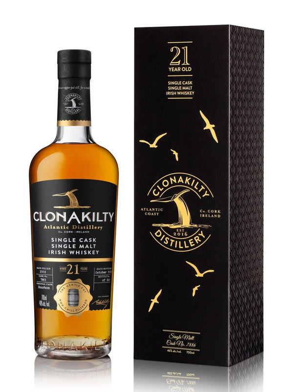 Clonakilty 21 Years old, Single Cask, Single Malt Irish Whisky